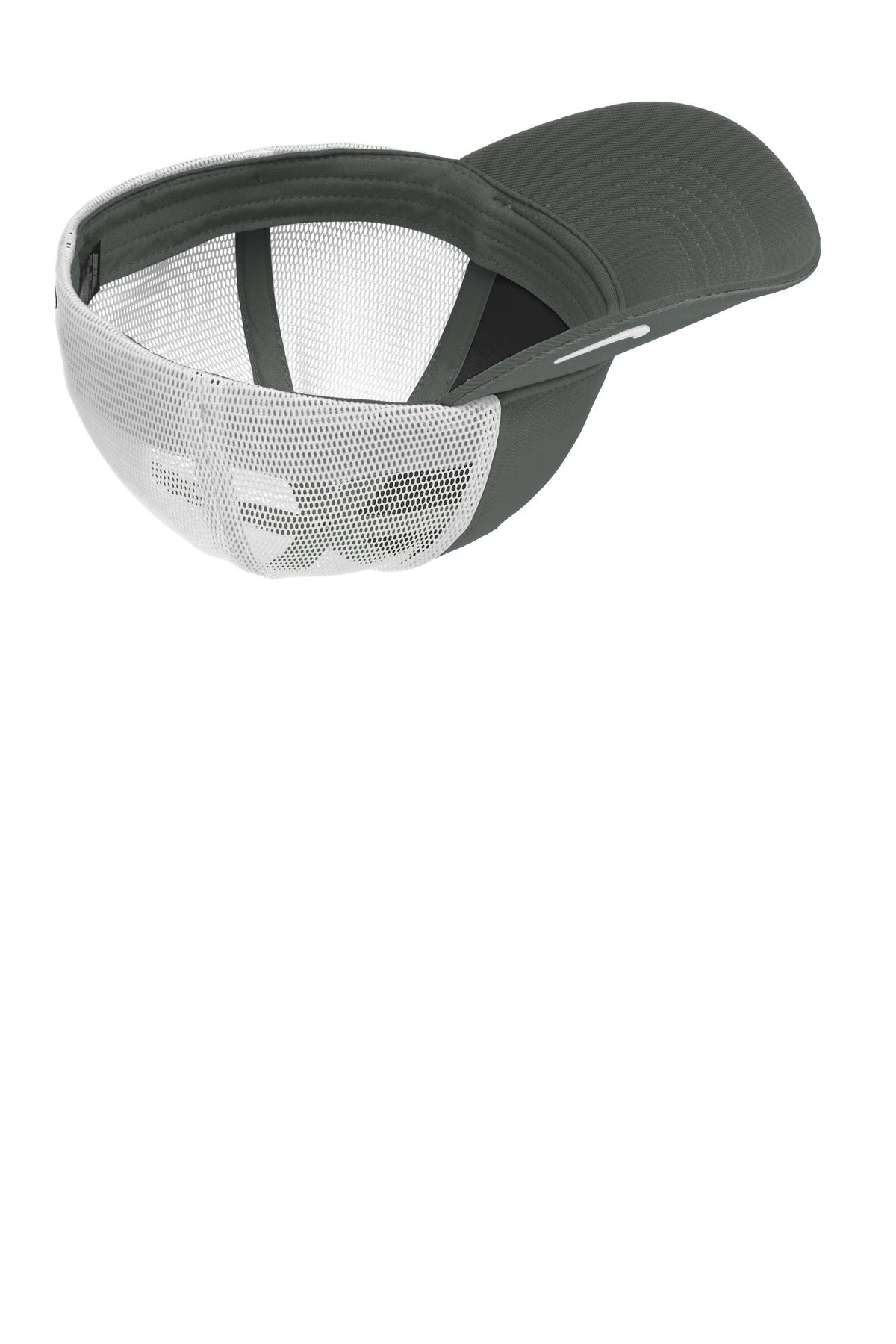 Nike Stretch-to-Fit Mesh Back Cap — NKFB6448 — Anthracite/ White flat front