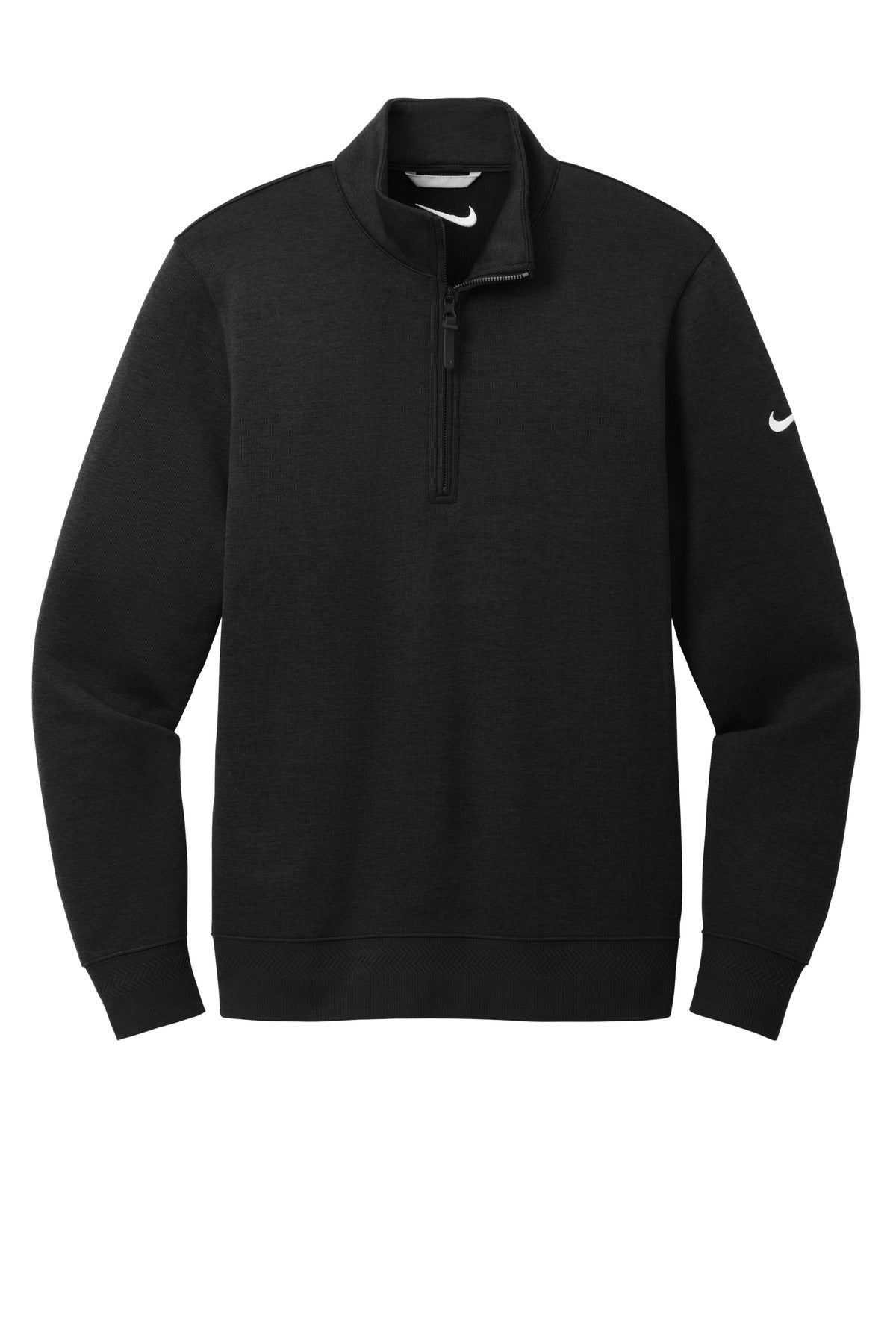 Nike Dri-FIT Corporate Half Zip Performance Sweatshirt — NKFD9892 — Black flat front