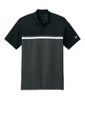 Nike Dri-FIT Victory Colorblock Polo — NKFQ3968 — Black/ Anthracite/ White flat front