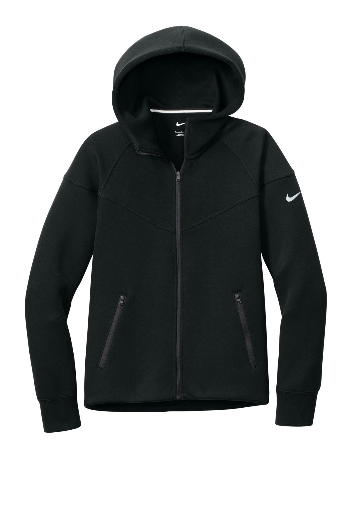 Nike Women's Tech Fleece Zip Hoodie — NKFQ4798 — Black flat front