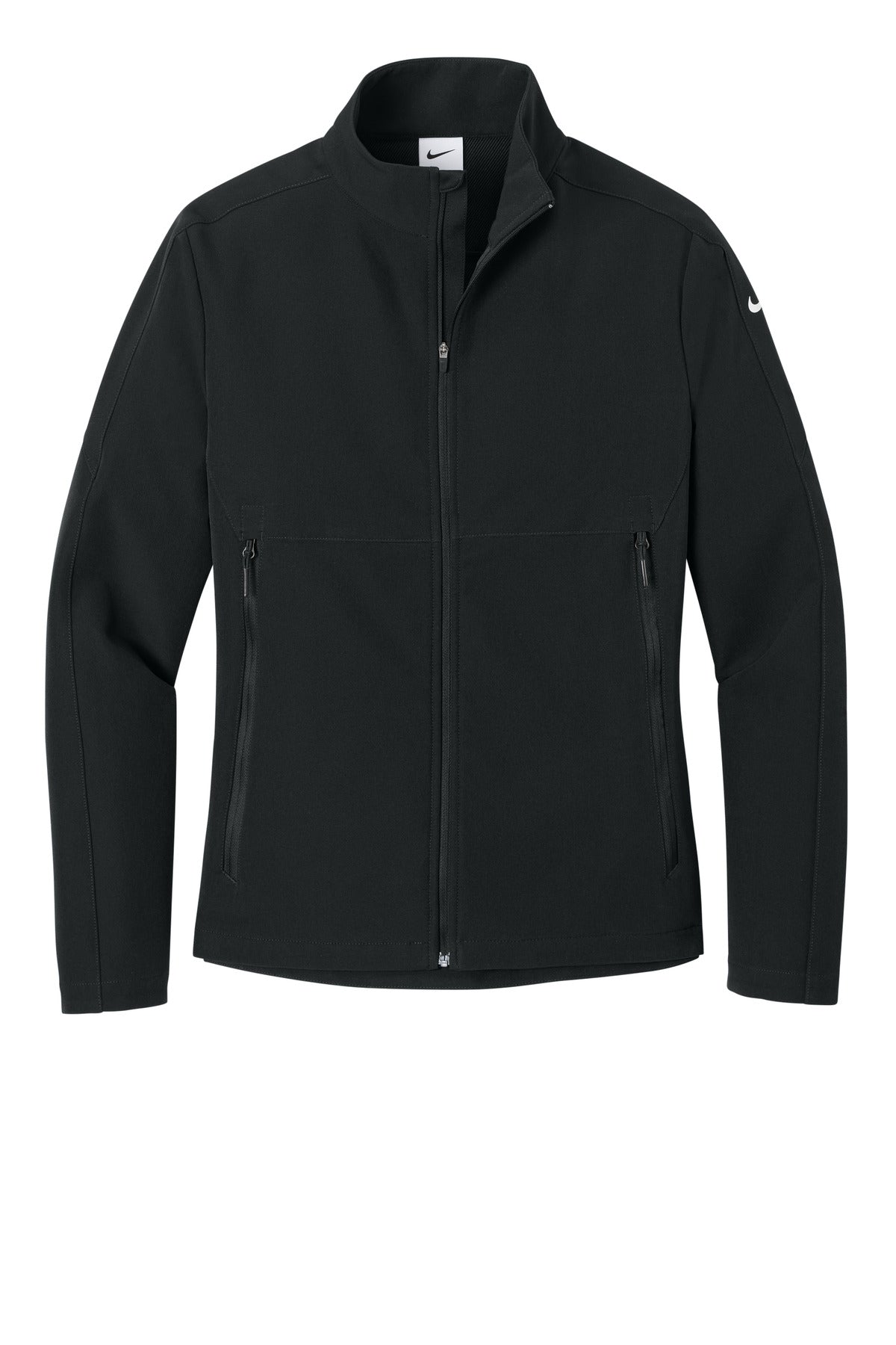 Nike Women's Full-Zip Soft Shell Jacket — NKHM7937 — Black flat front