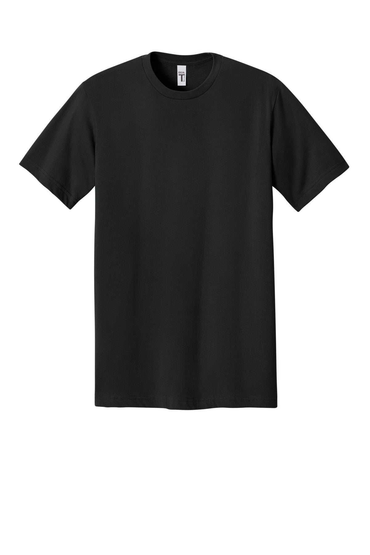 Next Level Ideal Jersey Crewneck T-shirt — NL1810 — Black flat front