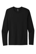 Next Level Lightweight Long Sleeve T-shirt — NL3601 — Black flat front