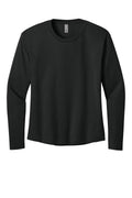 Next Level Women's Lightweight Long Sleeve T-shirt — NL3911 — Black flat front