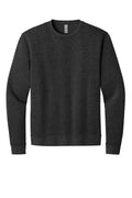 Next Level Malibu Midweight Crewneck Sweatshirt — NL9002 — Heather Black flat front