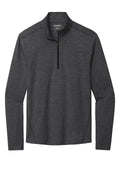 OGIO Endurance Quarter Zip Performance Shirt — OE341 — Blacktop Heather flat front