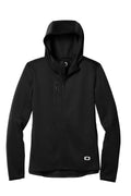 OGIO Endurance Stealth Zip Hoodie — OE728 — Blacktop flat front