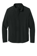 OGIO Aspect Stretch Half Zip Sweatshirt — OG1003 — Blacktop flat front