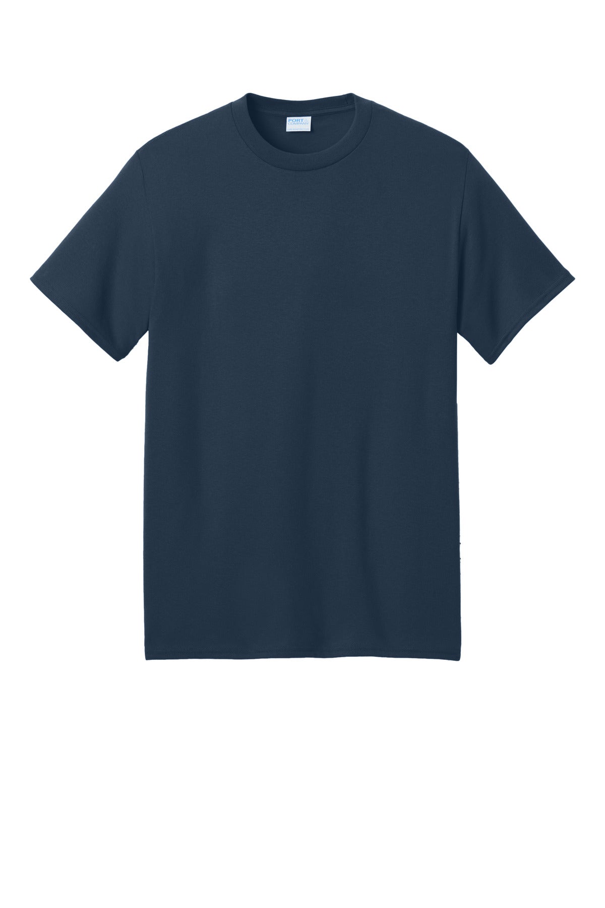 Port & Company Core Recycled Blend T-shirt — PC01 — Navy flat front