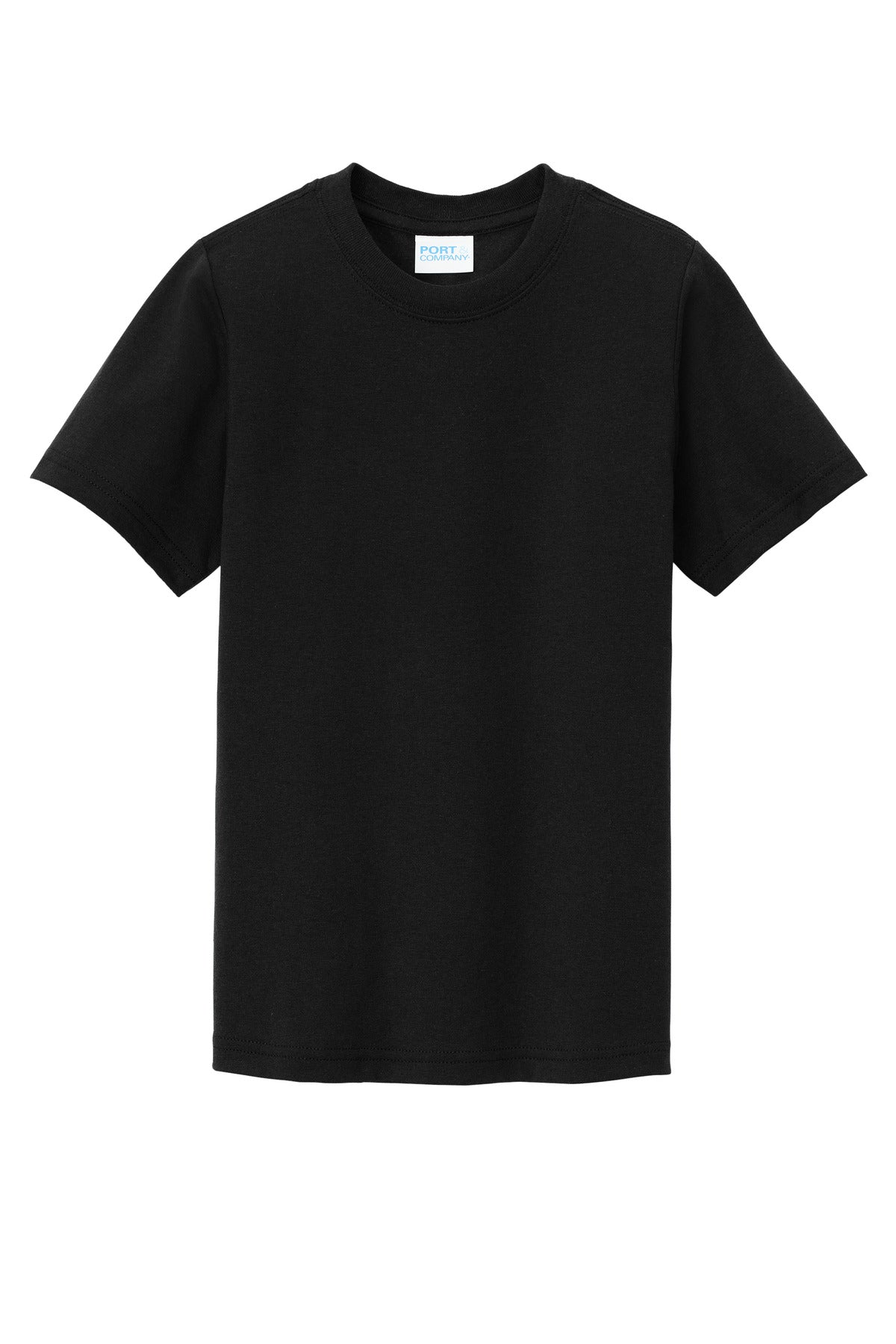 Port & Company Core Tri-Blend T-shirt — PC330Y — Black flat front