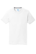 Port & Company Performance Blend Crewneck T-shirt — PC381Y — White flat front