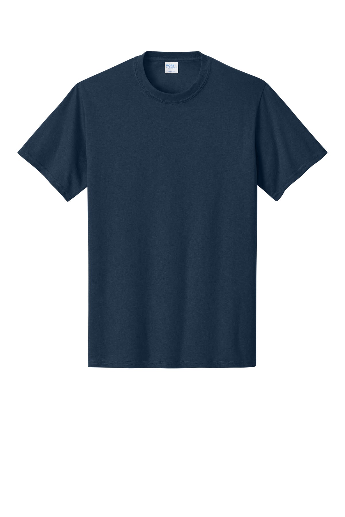 Port & Company Tall Core Cotton T-shirt — PC54T — Navy flat front