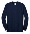 Port & Company Core Blend Long Sleeve T-shirt — PC55LS — Navy flat front