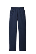 Port & Company Core Fleece Pocket Open Bottom Sweatpants — PC78P — Navy flat front
