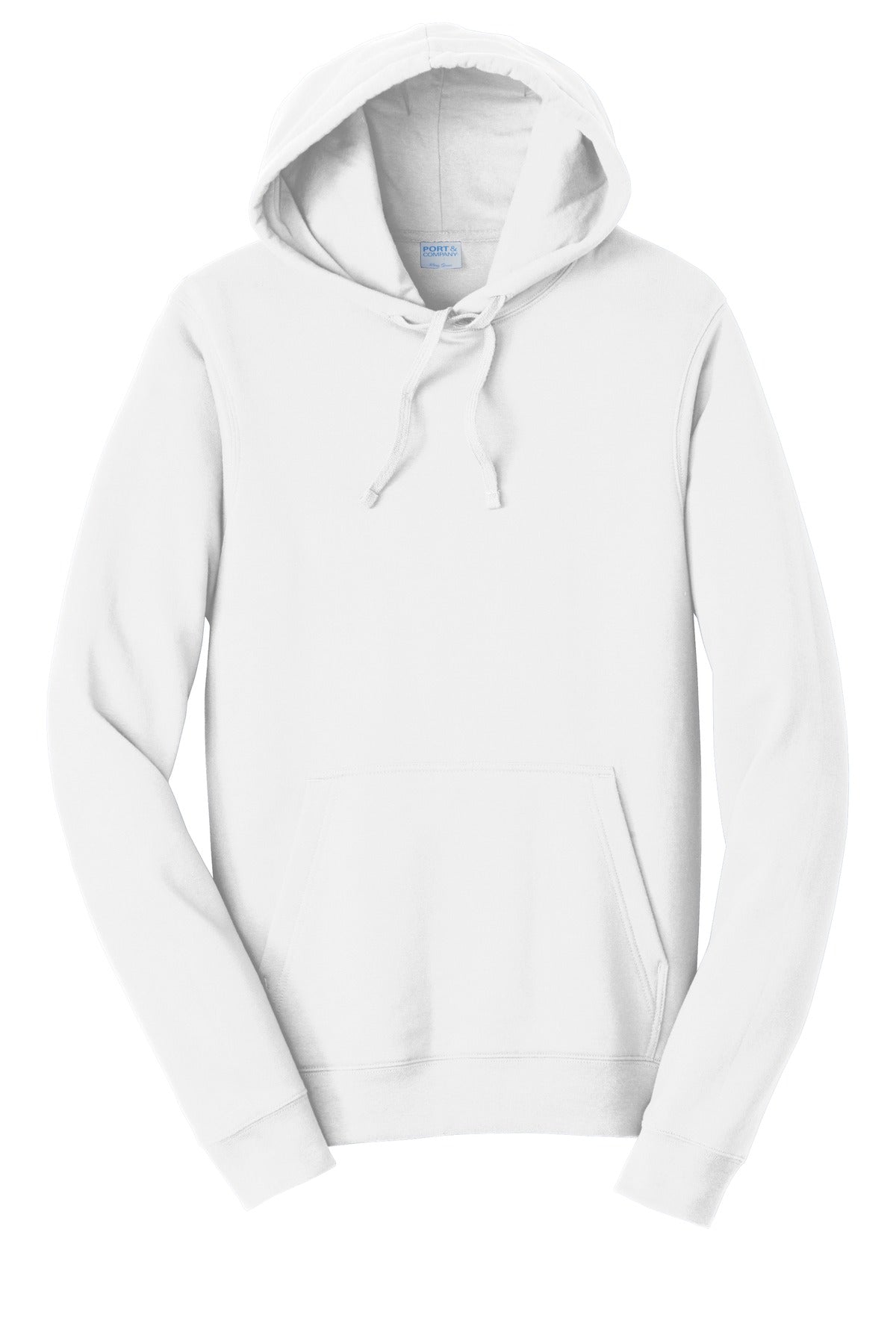 Port & Company Fan Favorite Pullover Hoodie — PC850H — White flat front