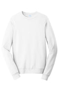 Port & Company Fan Favorite Crewneck Sweatshirt — PC850 — White flat front