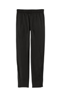 Sport-Tek Youth Tricot Tapered Warm-Up Pant — PST95 — Black flat front