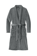 Port Authority Plush Microfleece Shawl Collar Robe — R102 — Deep Smoke flat front