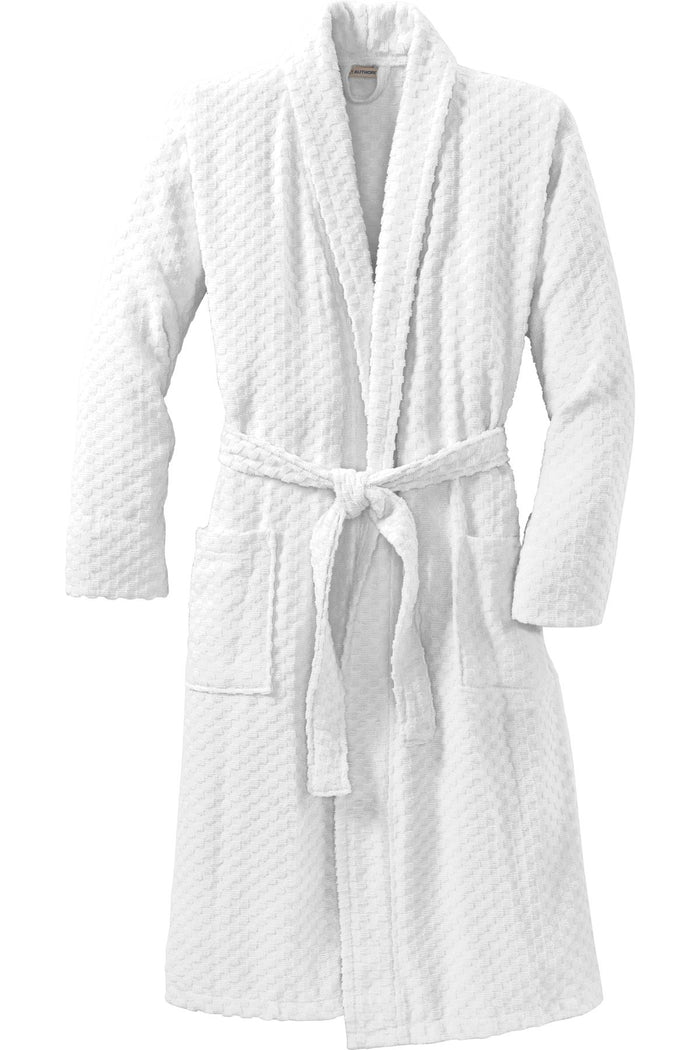 Port Authority Checkered Terry Shawl Collar Robe — R103