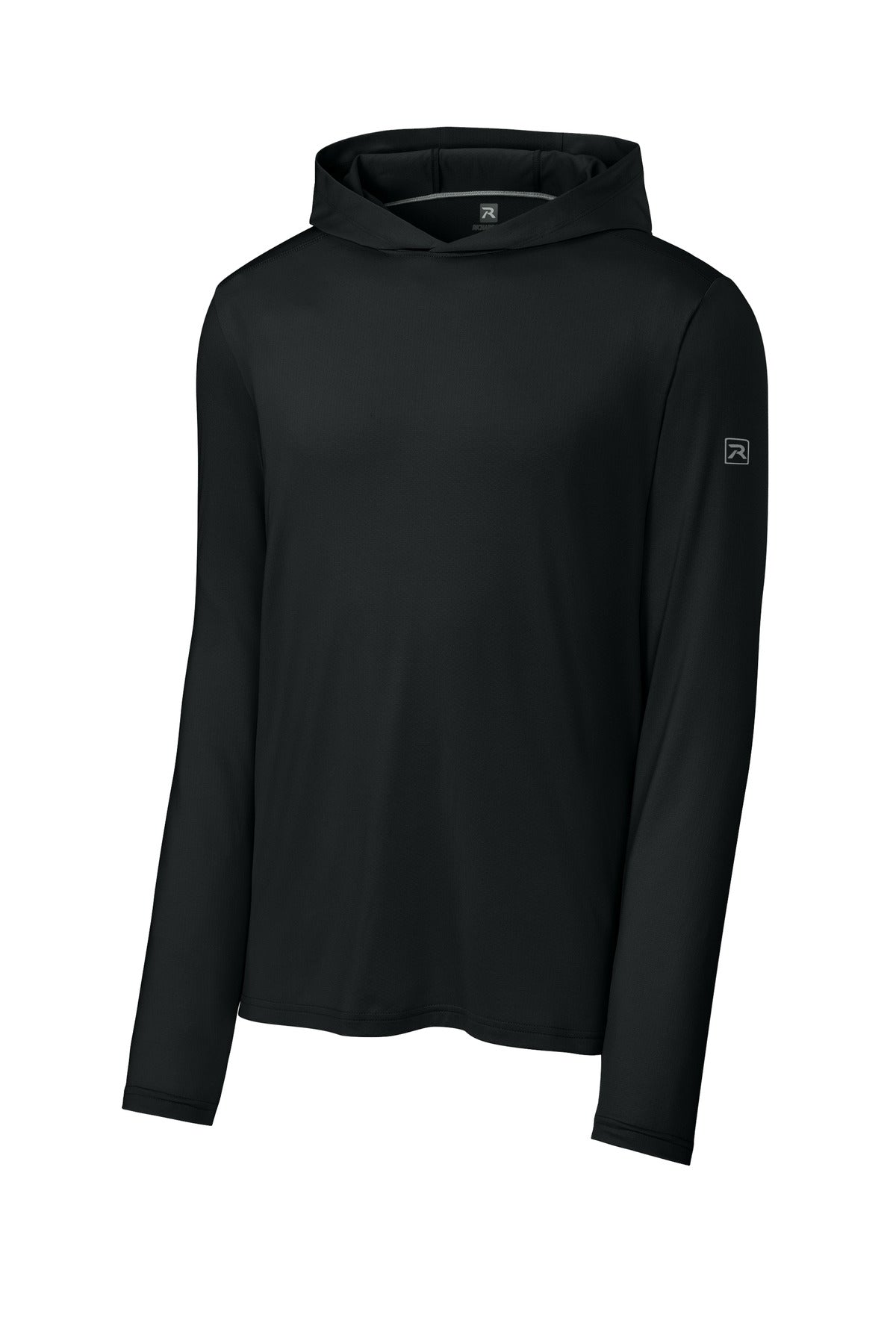 Richardson Clutch Long Sleeve Hoodie — RA7110LSH — Black flat front
