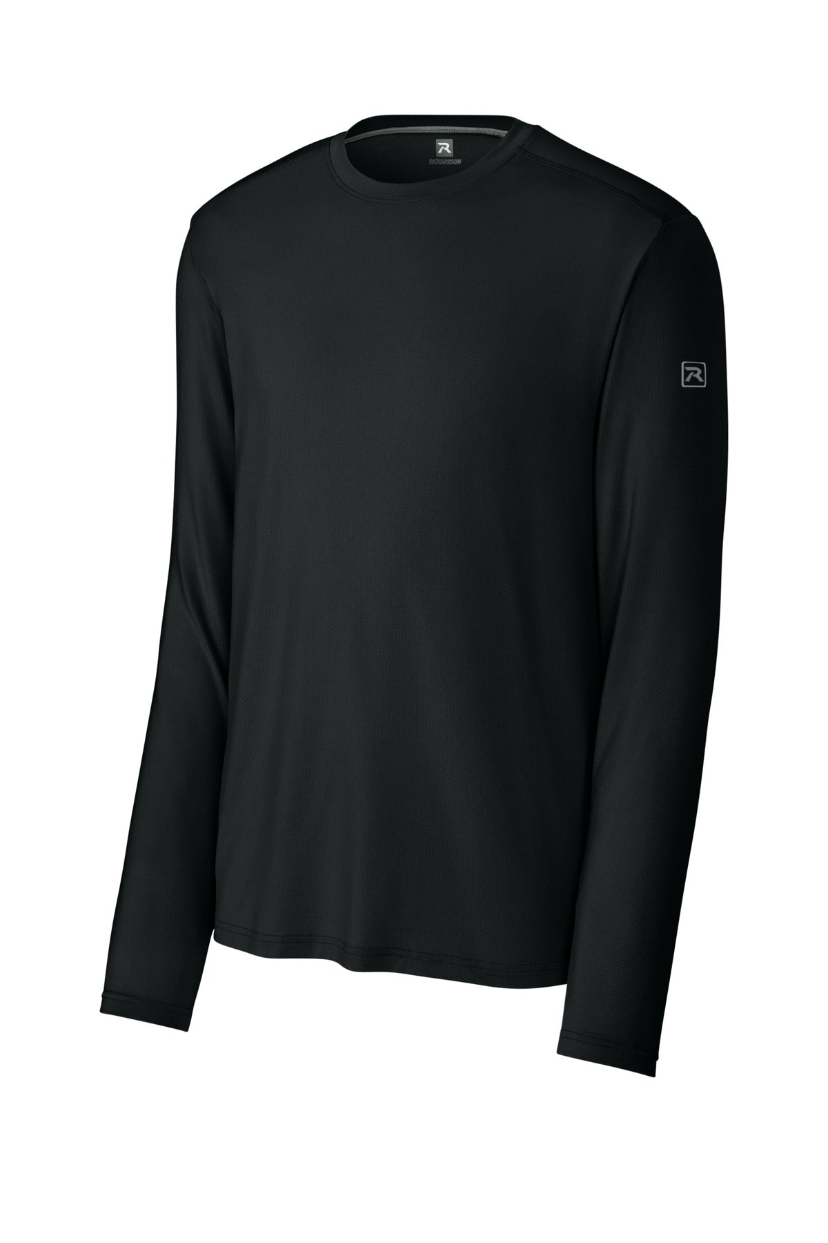 Richardson Clutch Long Sleeve Tee — RA7110LS — Black flat front