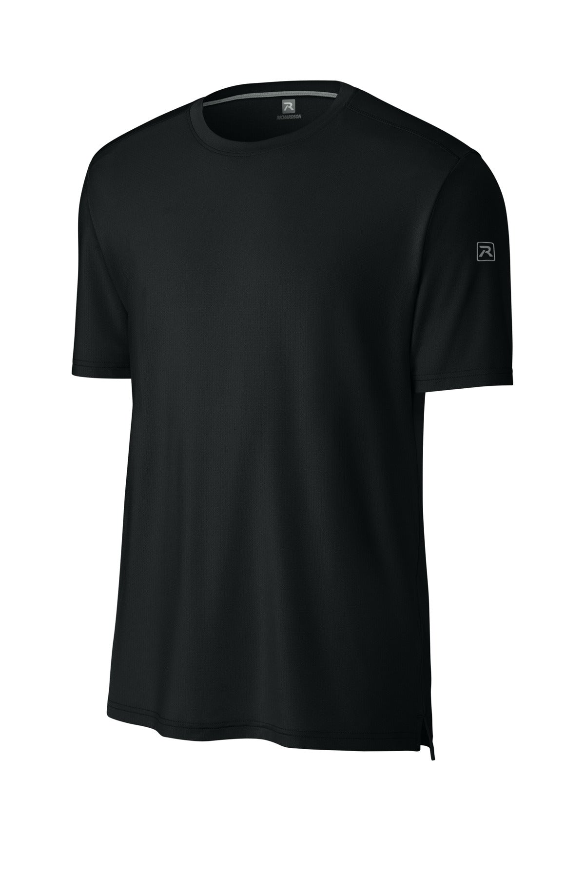 Richardson Clutch Short Sleeve Tee — RA7110SS — Black flat front