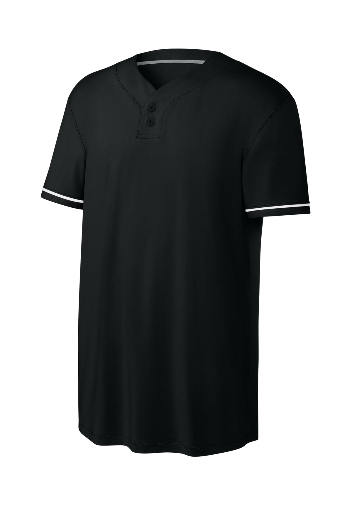 Richardson Select 2-Button Baseball Jersey — RA7910 — Black flat front