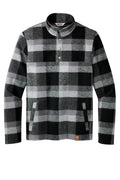 Russell Outdoors Basin Heavyweight Snap Pullover — RU551 — Deep Black Plaid flat front