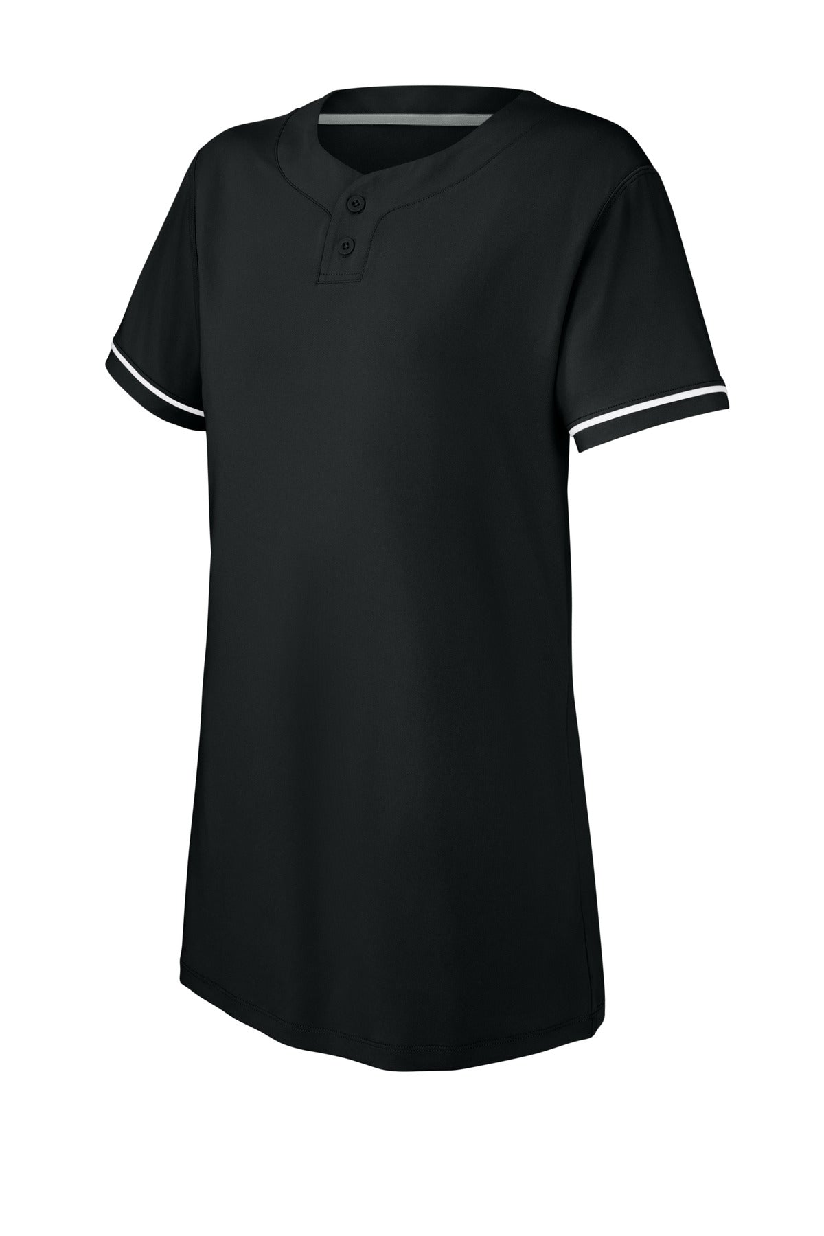 Richardson Women's Select 2-Button Softball Jersey — RW7220 — Black flat front