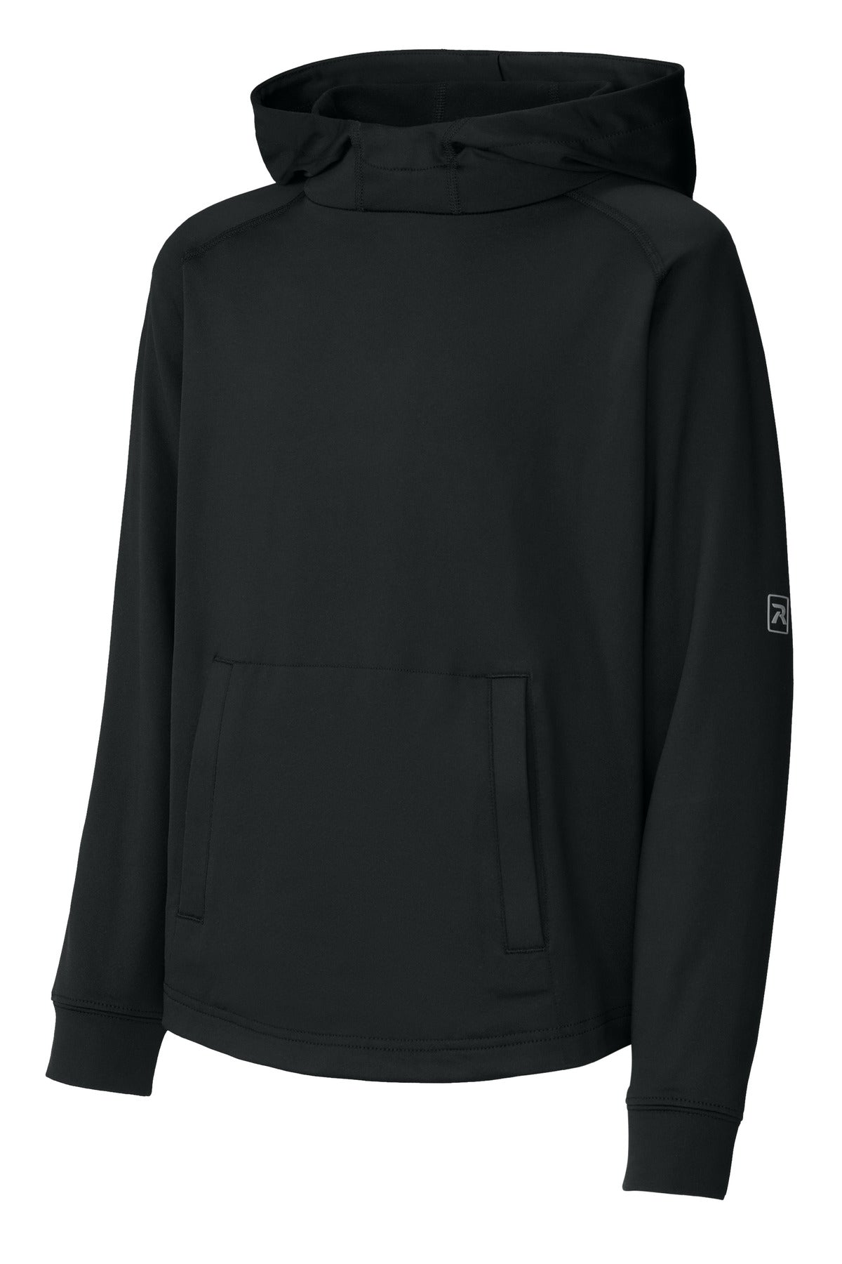 Richardson Charge Performance Fleece Pullover Hoodie — RY7200LSH — Black flat front