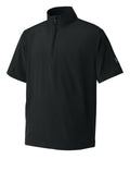 Richardson Youth Barrage Wind Shirt — RY7400SSQ — Black flat front