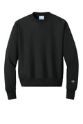 Champion Heavyweight Reverse Weave Crewneck Sweatshirt — S149 — Black flat front