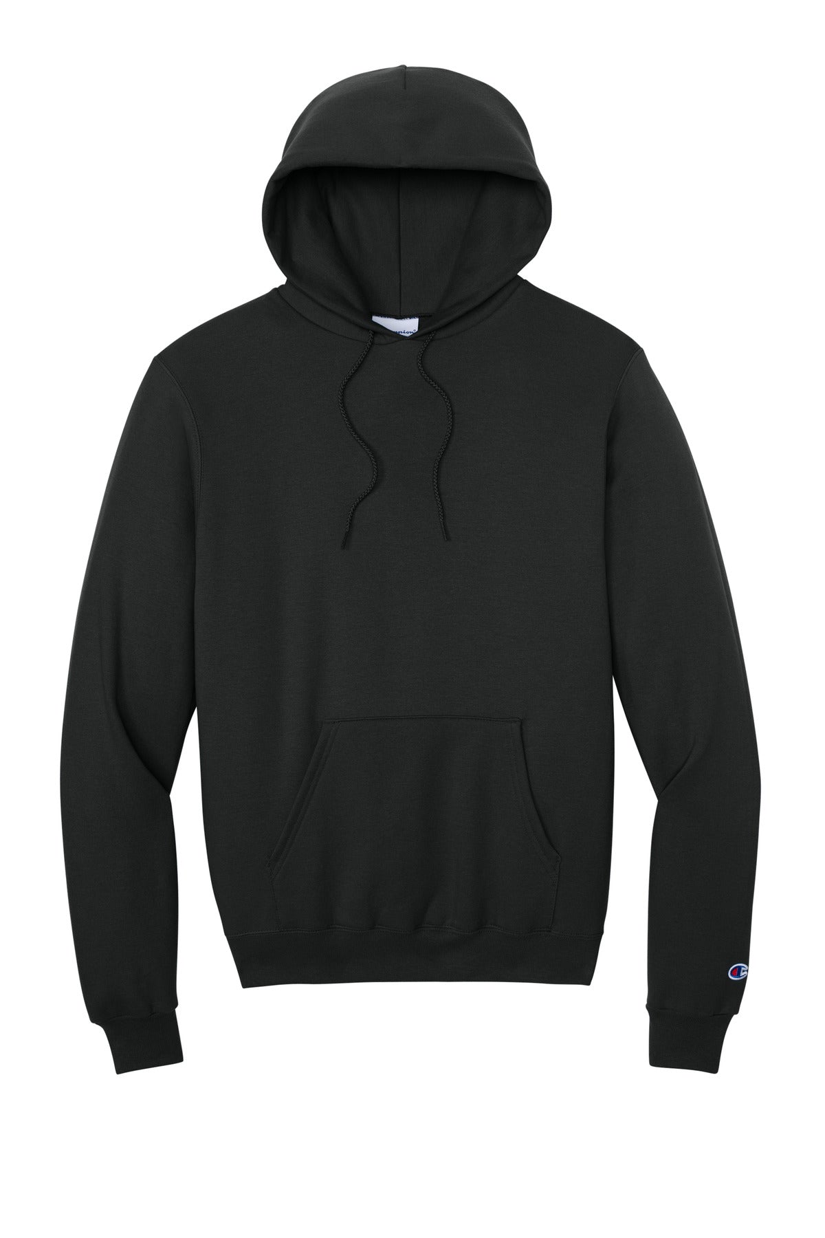 Champion Youth Powerblend Midweight Pullover Hoodie — S700 — Black flat front