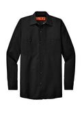 Canada - Red Kap Long Sleeve Industrial Work Shirt — SP14 — Black flat front