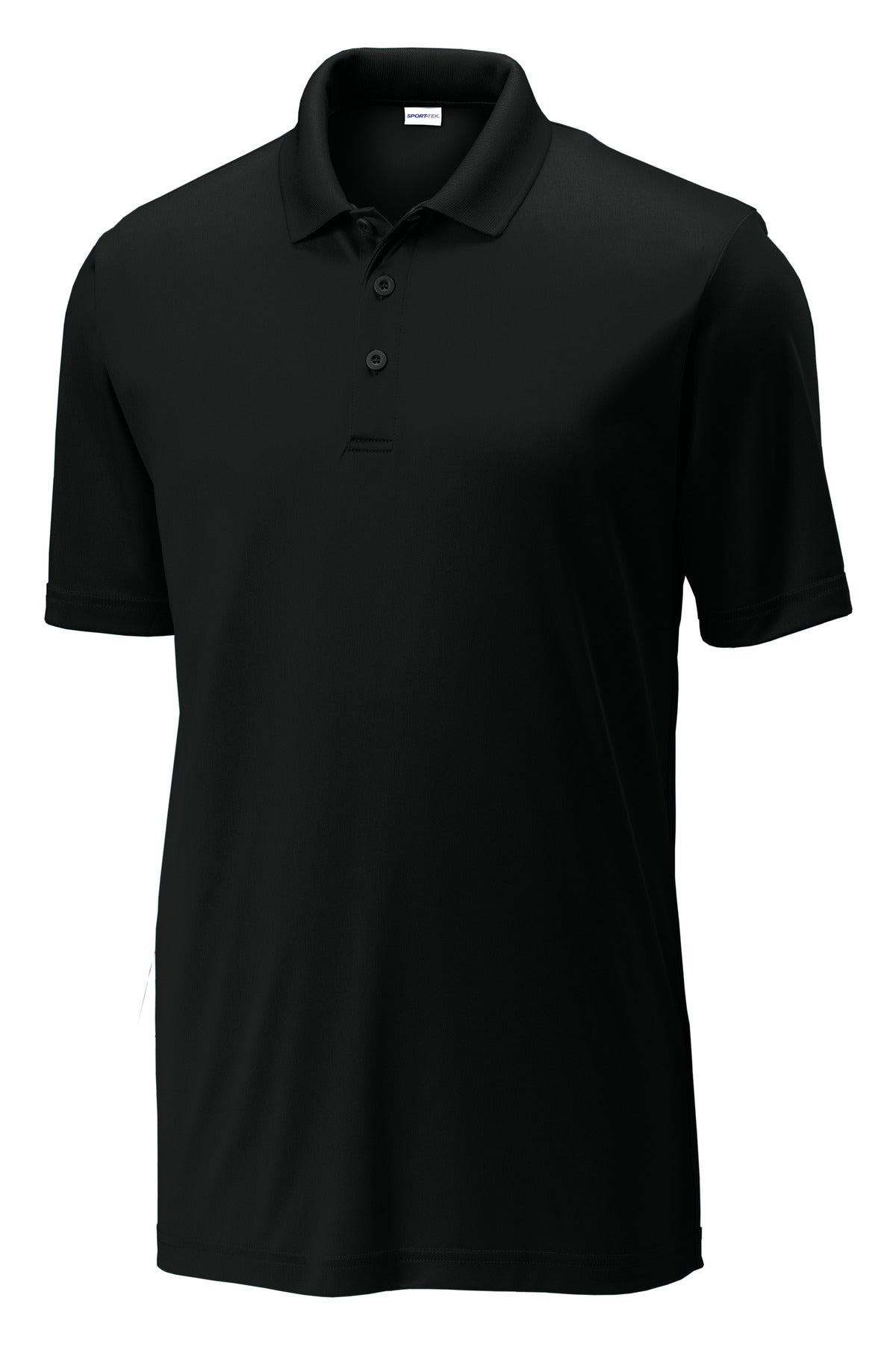 Sport-Tek Competitor Lightweight Performance Polo — ST550 — Black flat front