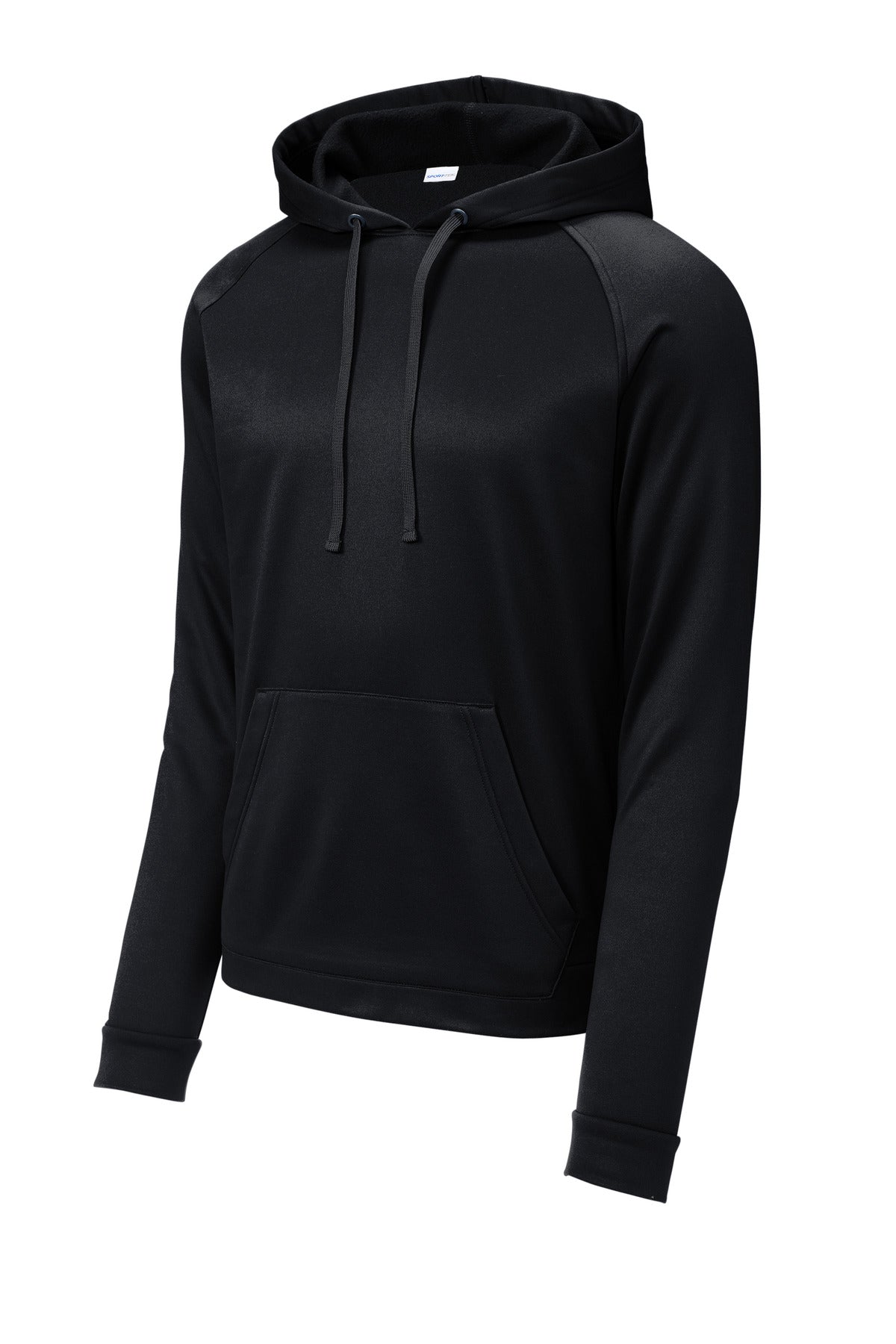 Sport-Tek Re-Compete Recycled Pullover Hoodie — ST730 — Black flat front