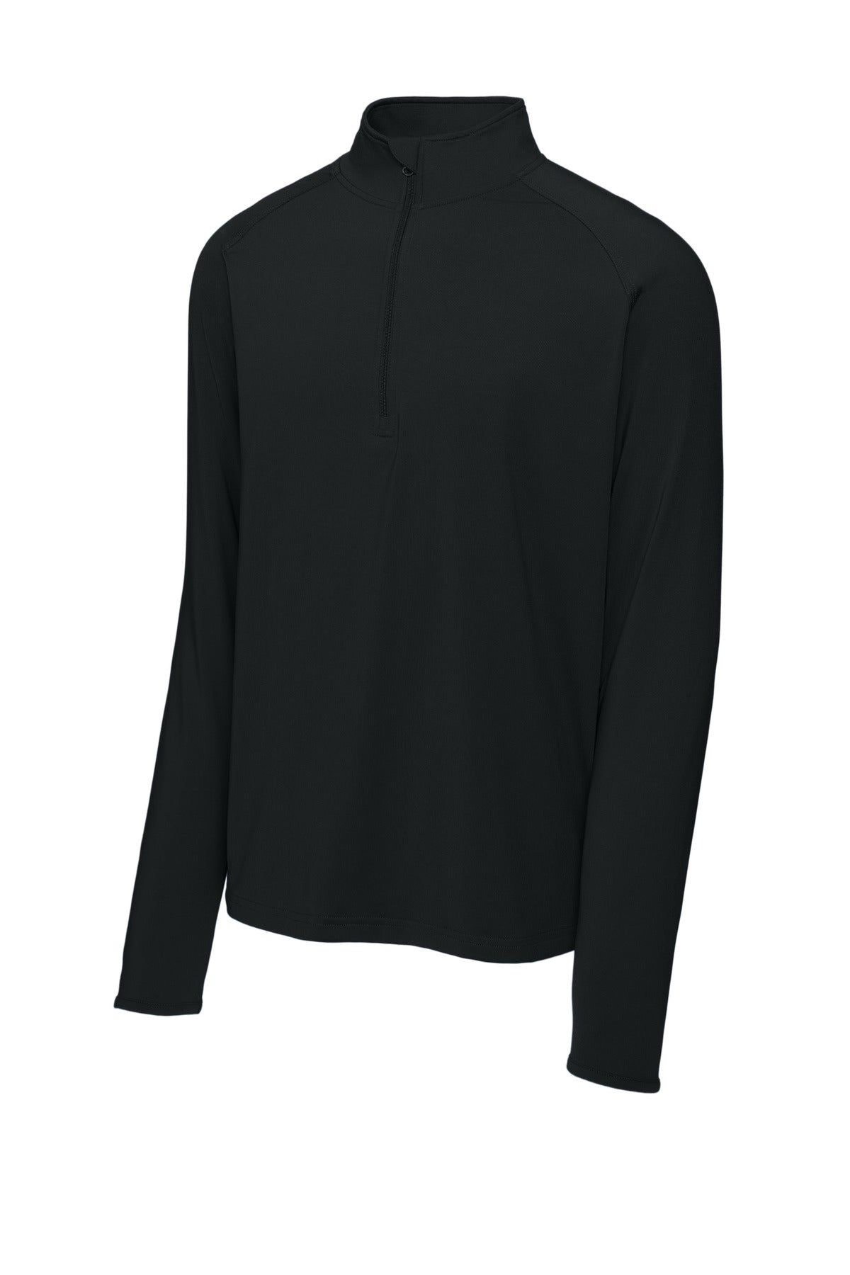 Sport-Tek Performance Quarter Zip Pullover - Embroidered — ST850 — Black flat front