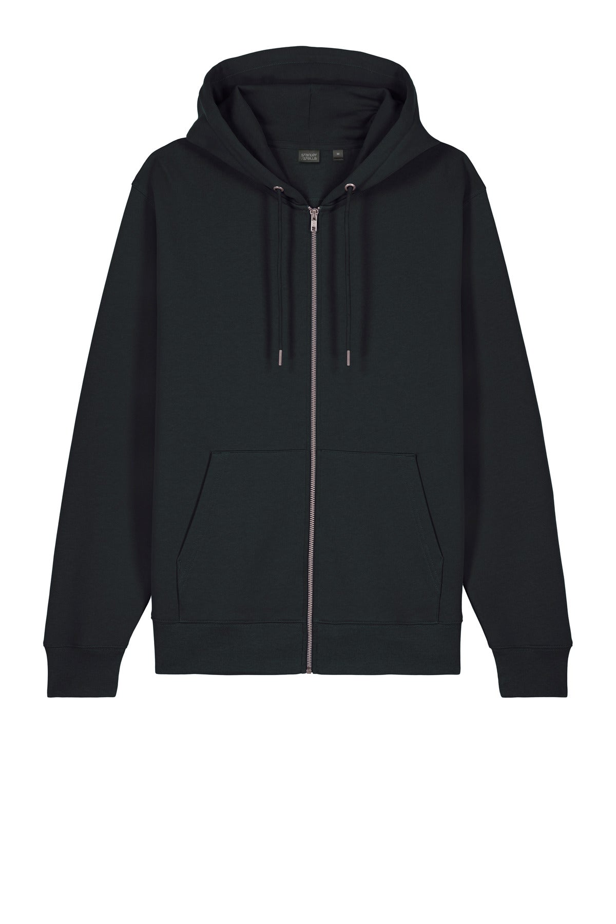 Stanley/Stella Cultivator Organic Full Zip Hoodie 2.0 — SXU005 — Black flat front