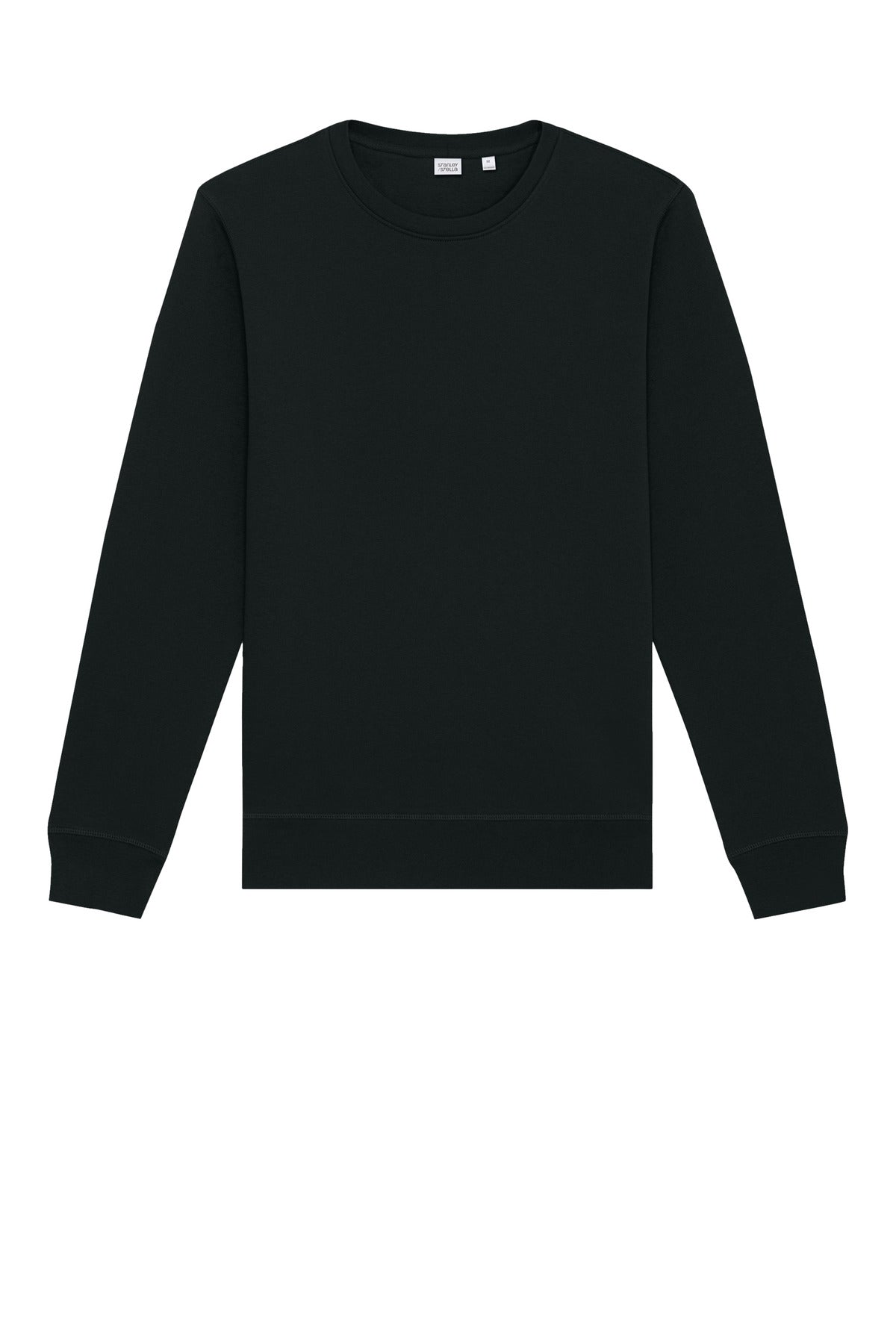 Stanley/Stella Roller Midweight Crewneck Sweatshirt — SXU010 — Black flat front