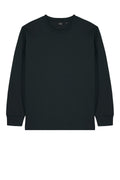 Stanley/Stella Freestyler Heavyweight Organic Cotton Long Sleeve T-shi — SXU023 — Black flat front