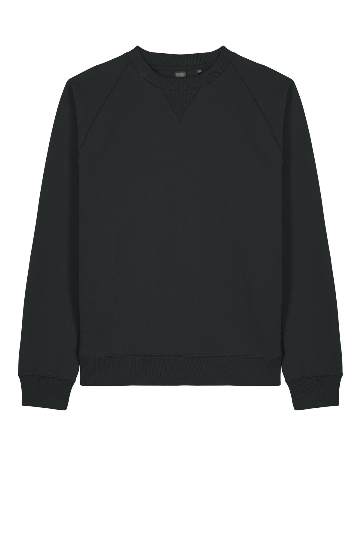 Stanley/Stella Knoxer Recycled Crewneck Sweatshirt — SXU026 — Black flat front