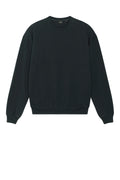 Stanley/Stella Ledger Dry Organic French Terry Crewneck Sweatshirt — SXU029 — Black flat front