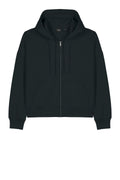 Stanley/Stella Women's Stella Ida Organic Full Zip Hoodie — SXW037 — Black flat front