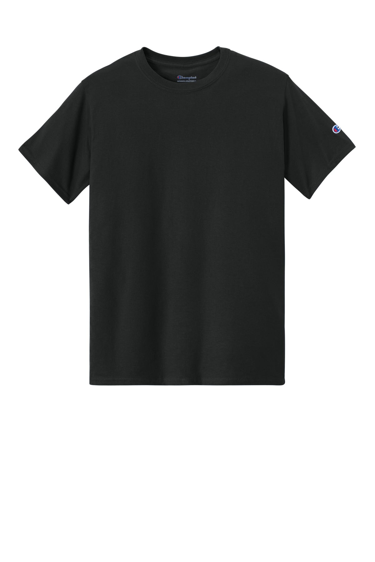 Champion Tagless T-shirt — T425 — Black flat front