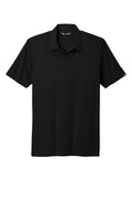 TravisMathew Oceanside Solid Performance Polo - Embroidered — TM1MU411 — Black flat front