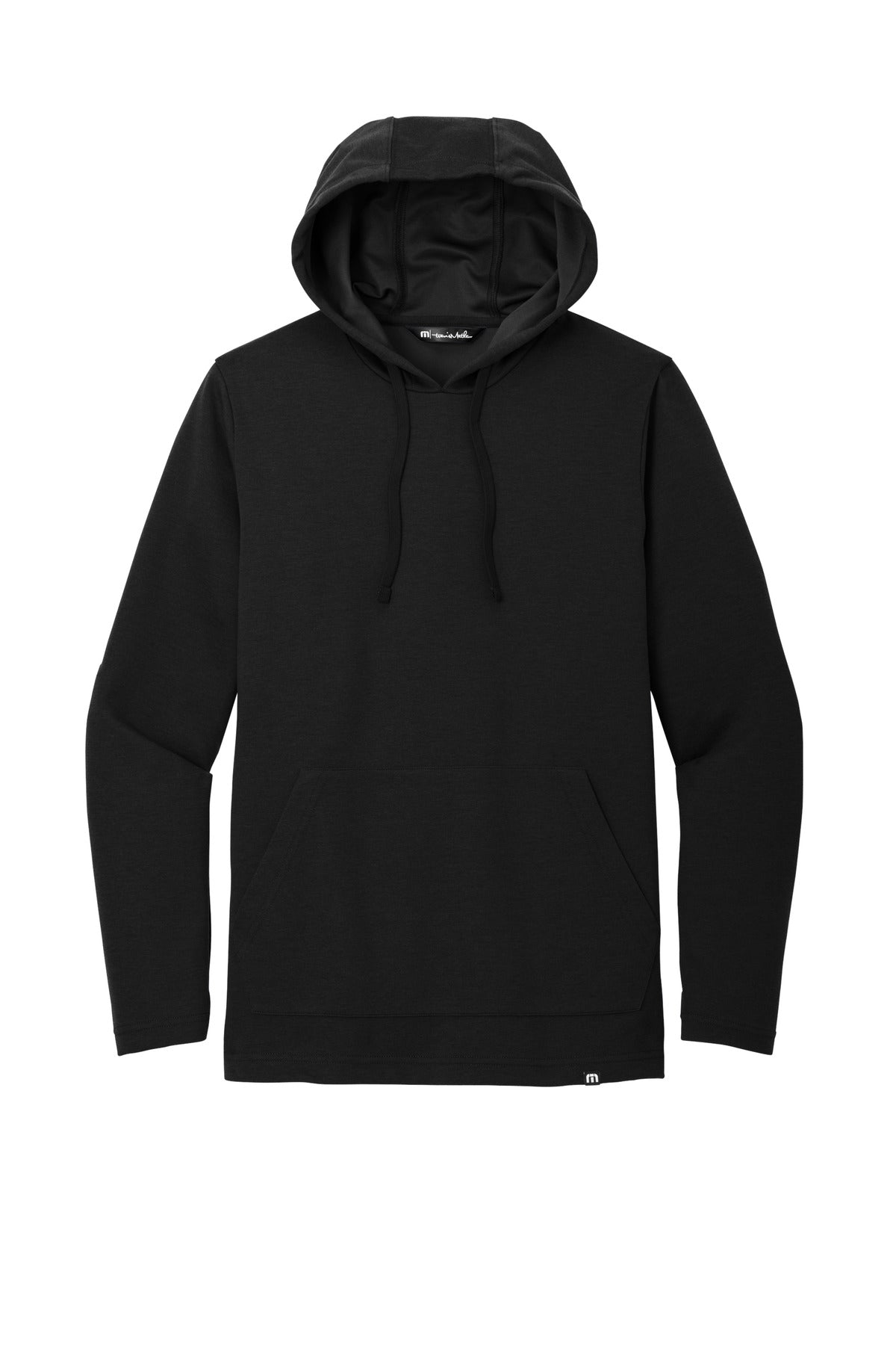 TravisMathew Coveside Lightweight Pullover Hoodie — TM1MZ337 — Black flat front