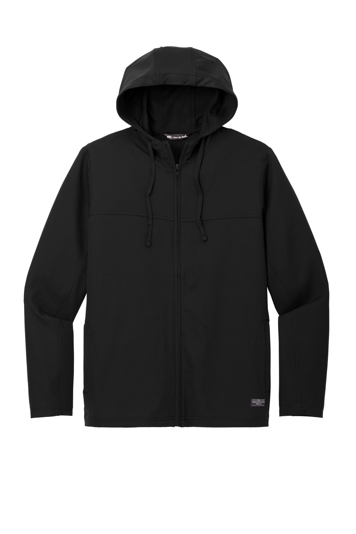 TravisMathew Balboa Lightweight Zip Hoodie — TM1MZ338 — Black flat front