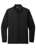TravisMathew Coveside Lightweight Quarter Zip Sweatshirt — TM1MZ339 — Black flat front