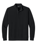 TravisMathew Ocean Villa Quarter Zip Sweatshirt — TMA41421 — Black flat front