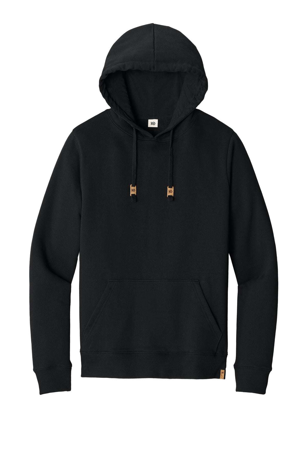 Tentree Space Dye Fleece Pullover Hoodie — TTCM4413 — Meteorite Black flat front